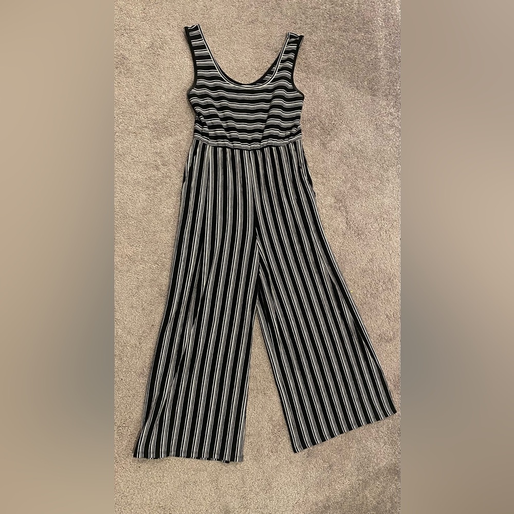 Women’s Striped Capri Jump Suit